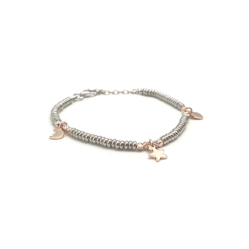 Bracciale in Argento con Charms,  Mod. SSBR013 [d87cff2d]