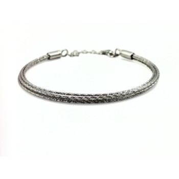 BR. RIGIDO MULTIFILO IN ARGENTO MOD. SSBR15 [cb1fd6f4]