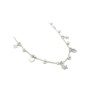 Collana cuori e stelle in argento Mod. SSCL15C [16580009]