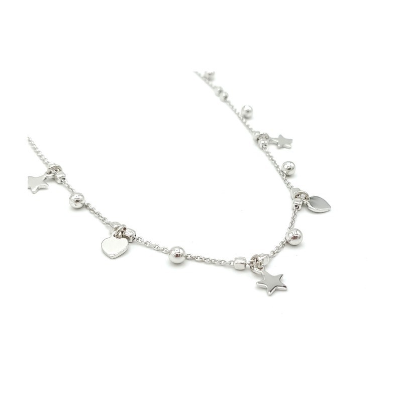 Collana cuori e stelle in argento Mod. SSCL15C [16580009]