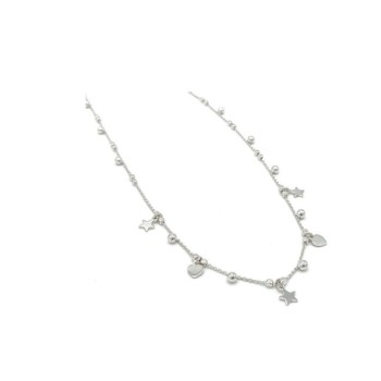 Collana cuori e stelle in argento Mod. SSCL15C [7d33c51e]