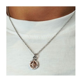 Pendente argento bicolor mod. SSPD044 [57b6b827]