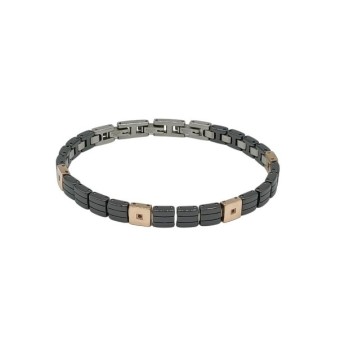 Bracciale in acciaio e zircone Mod. STBR0078 [a0cfa193]
