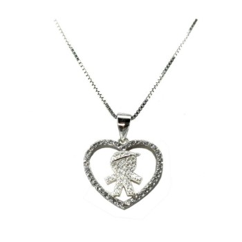 pendente cuore e bimbo argento mod.39648 [aa4c57da]