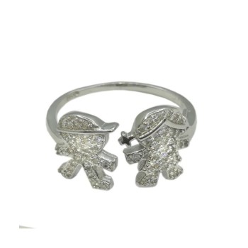 anello bimba e bimbo argento mod.39758 [90b1374f]