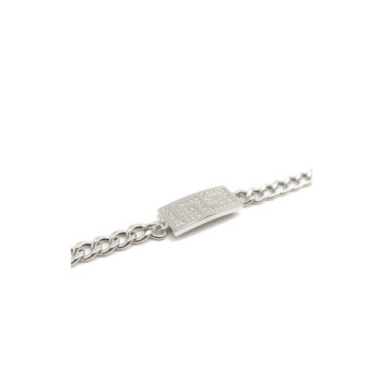 Bracciale con Piastra in Argento Mod.TGHBR12B [d71120b7]