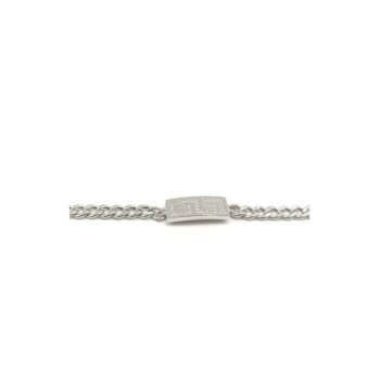 Bracciale con Piastra in Argento Mod.TGHBR12B [600ce1b3]