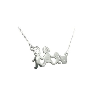 Collana Family in Acciaio Mod.40880/5 [efb8bc6f]