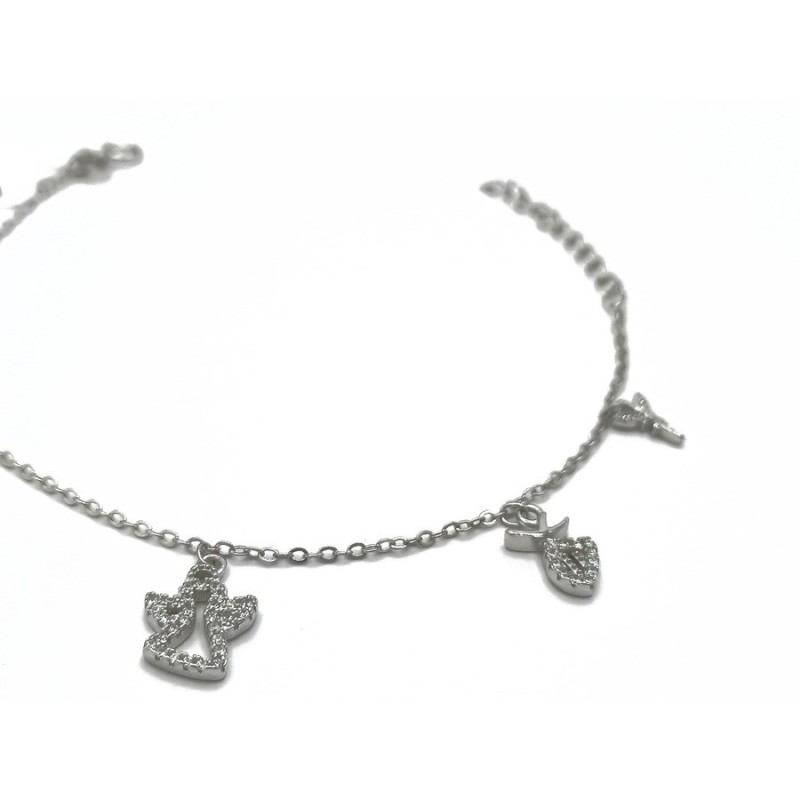 bracciale argento con pendenti mod.42554 [26d1d7c8]