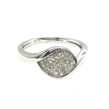 anello fantasia pavè argento mod.ts40979 [53431c0c]
