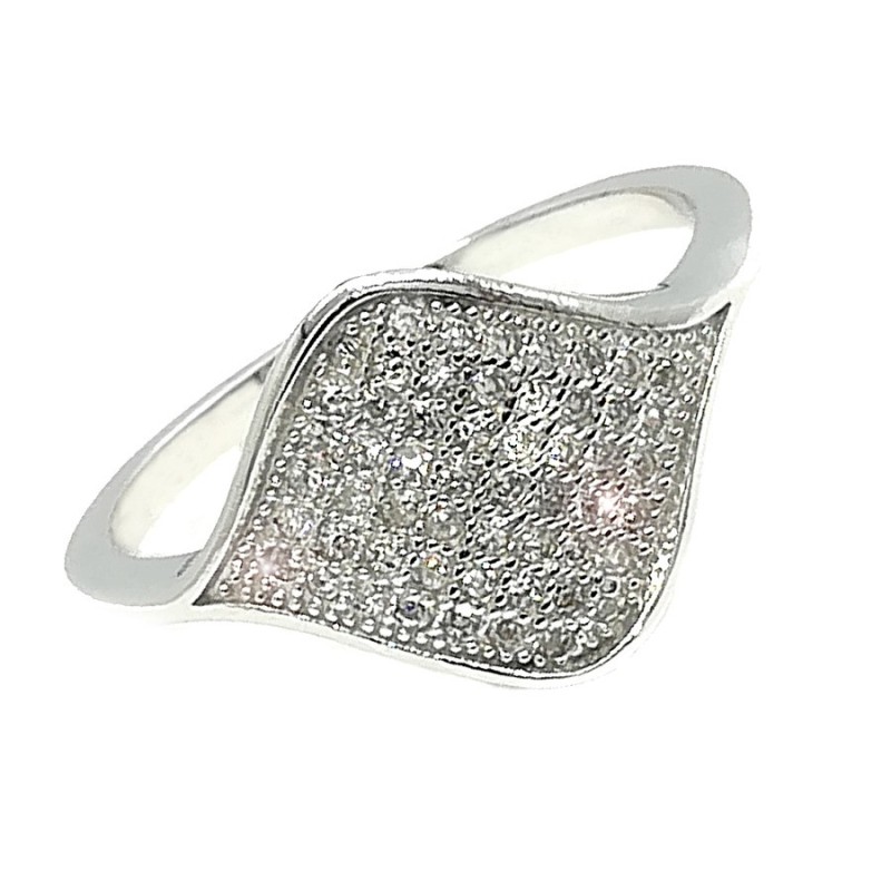 anello fantasia pavè argento mod.ts40982 [83b4d8e5]