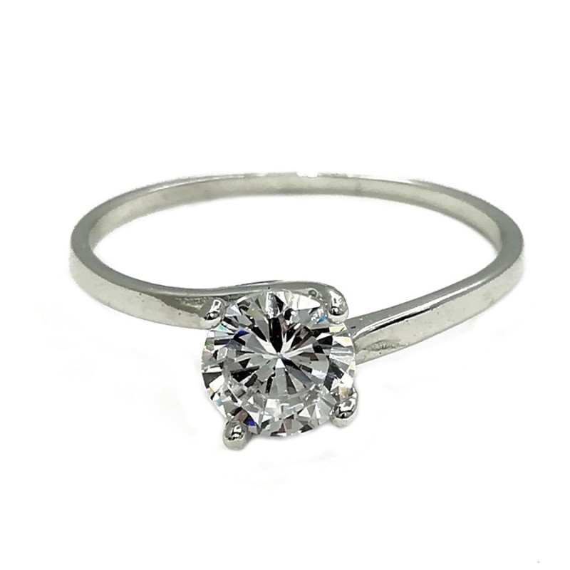 anello solitario argento mod.ts41351 [d6ca1876]