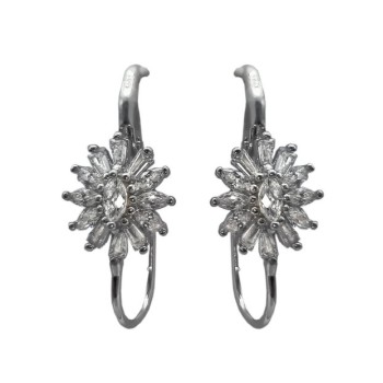 orecchini fiore argento mod.ts41912 [46bb77db]