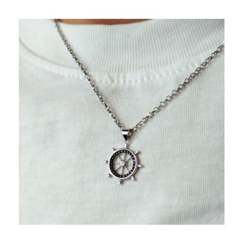 Pendente Timone in Argento e zirconi Mod.TS42566 [525f7085]