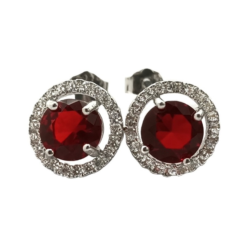 orecchini tondo pietra argento mod.ts541254 [ff443950]