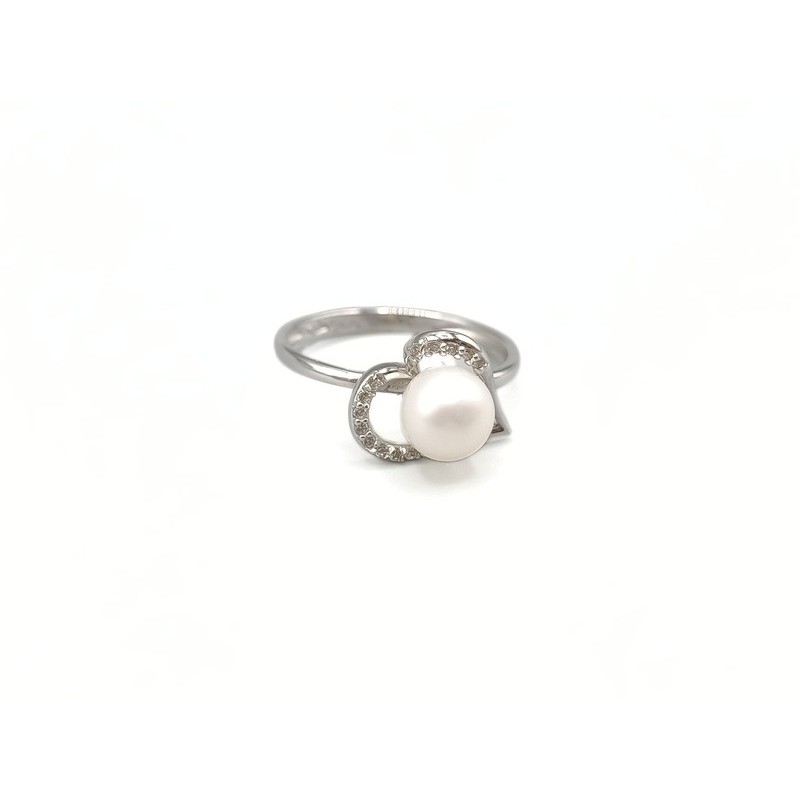 anello cuore con perla e zirconi mod.uanm2-76 . [b80d5c96]