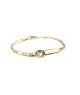 Bracciale con targhetta in oro mod.ubrm2-62 [c4f3ee42]