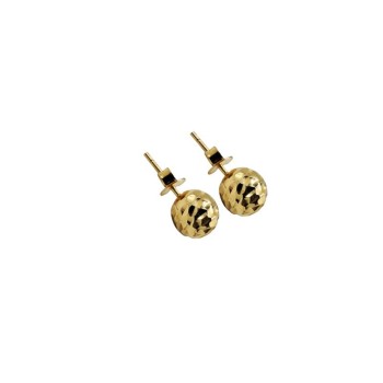 OR. PALLINA SFACCETTATA ORO GIALLO 18KT MOD. UORM35-104A [2912e2ad]