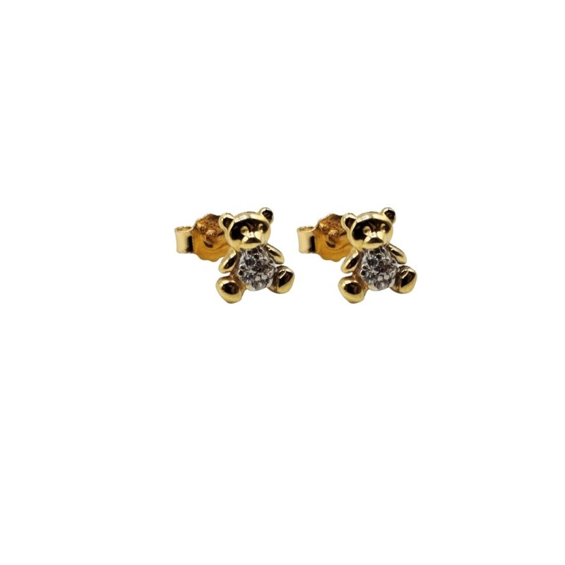 OR.BOTTONCINI ORSETTO IN ORO 18KT MOD. UORM575-76 [aad493da]