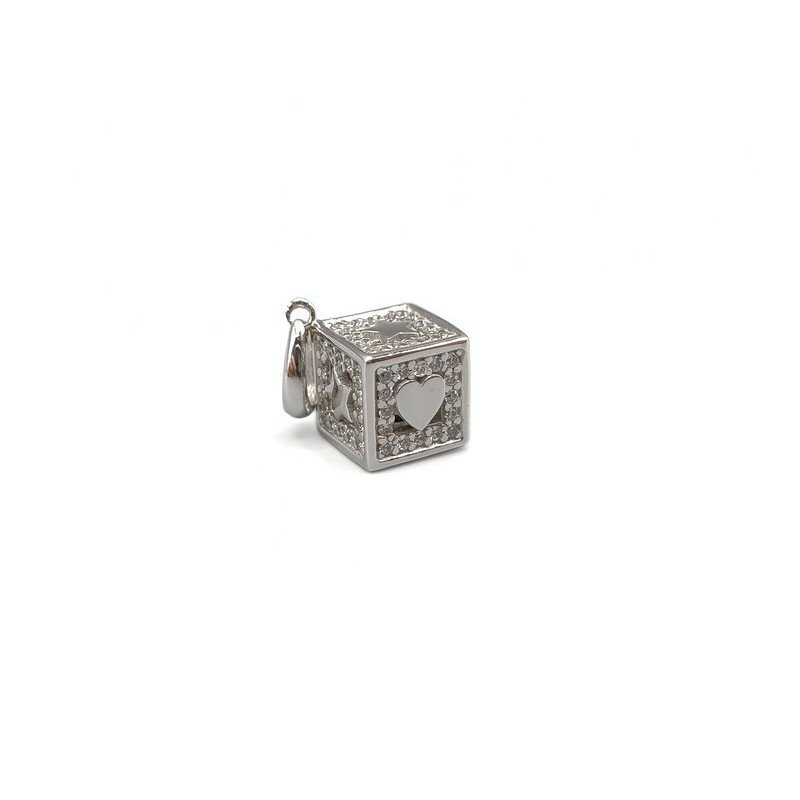 Pendente cubo in oro mod.updm7-138 [49a6ce25]
