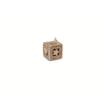 Pendente cubo in oro mod.updm7-138 [279d4c2c]