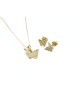 PARURE FARFALLA IN ORO E ZIRCONI MOD. UPRM8-93 [777f3858]