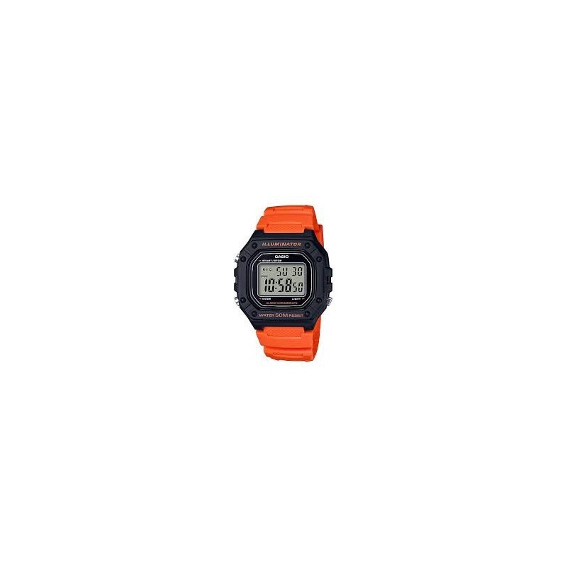 OROLOGIO CASIO GOMMA ARANCIONE MOD. W-218H-4B2VDF [f7757018]