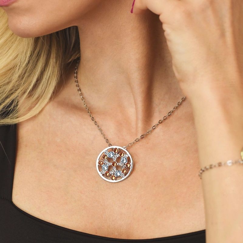 COLLANA BRONZO CON CRISTALLI SWAROVSKI MOD. XGR720 [f9cf7163]