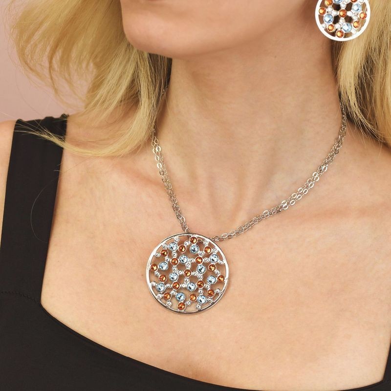 COLLANA BRONZO CON CRISTALLI SWAROVSKI MOD. XGR721 [74a87c2a]