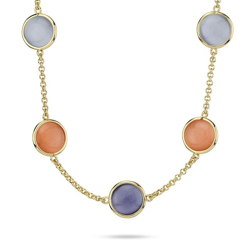 COLLANA CON CRISTALLI COLORATI MOD. XGR740DF [b868290f]