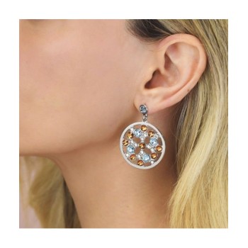 ORECCHINI BRONZO CON CRISTALLI SWAROVSKI MOD. XOR735 [ba25e29f]