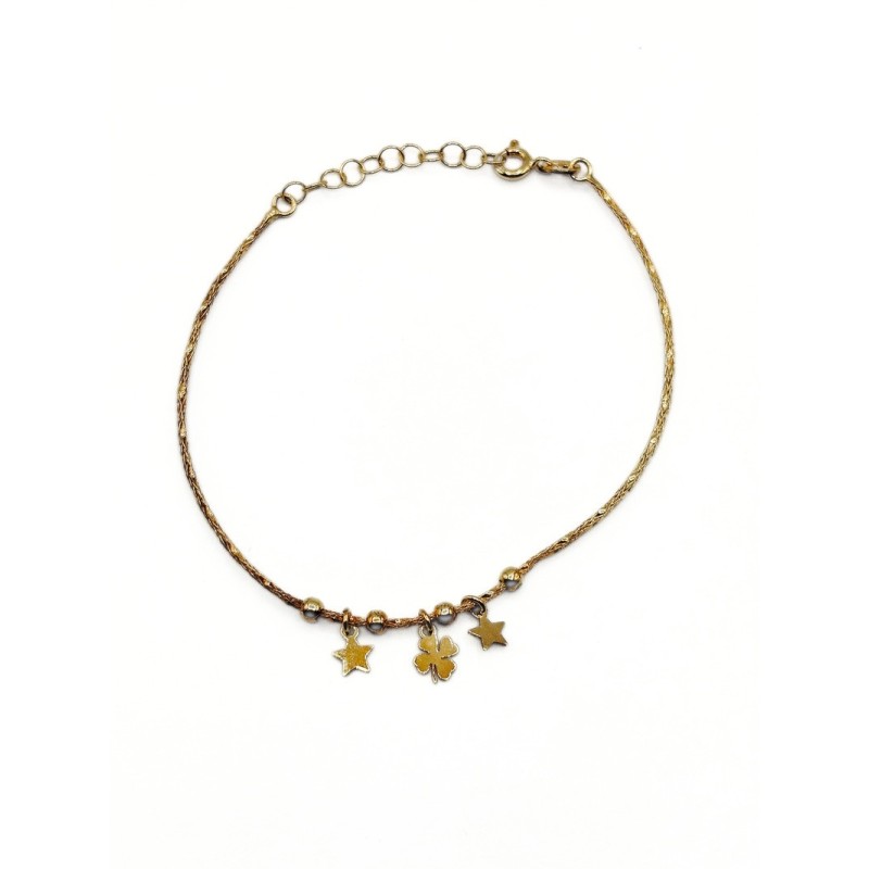 BR. IN ARG DORATO SEMIRIGIDO CON ELEMENTI MOD. YUGBR046 [c43ce128]