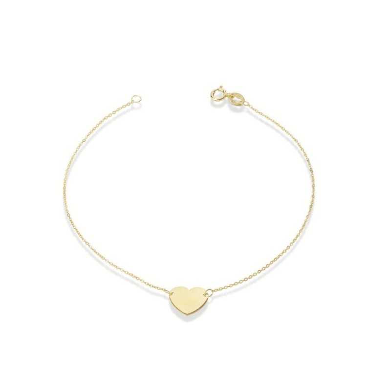 BRACCIALE IN ORO 9KT CON CUORE MOD. 1018 [a575b055]