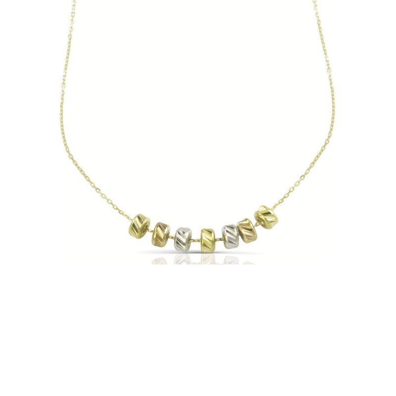 collana con elementi tondi in oro 9kt mod. 1024 [ef11603c]