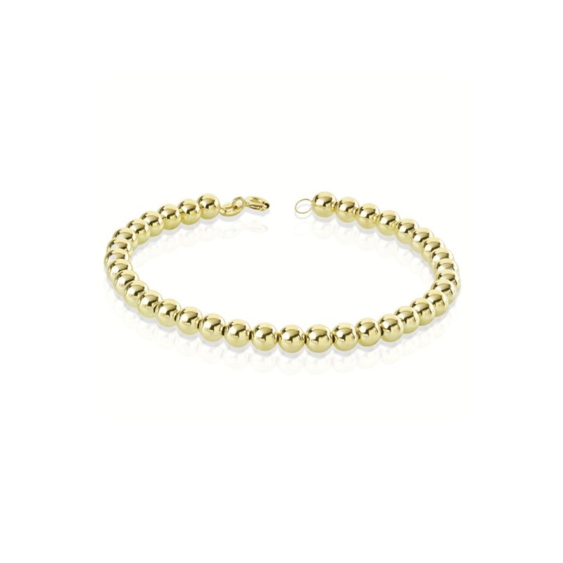 bracciale con sfere lisce in oro 9kt mod. 1129 [c10c127d]