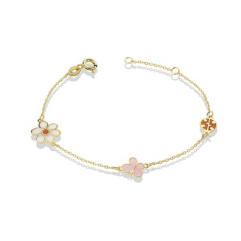 BRACCIALE IN ORO 9KT CON ELEMENTI MOD. 1136 [dbb5b1aa]