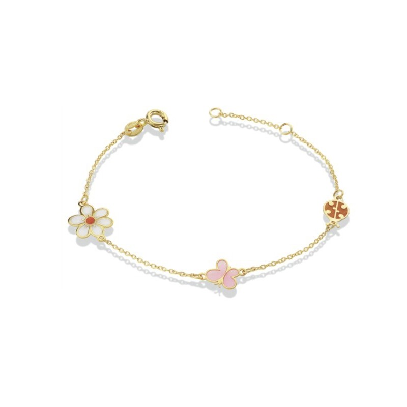 BRACCIALE IN ORO 9KT CON ELEMENTI MOD. 1136 [dbb5b1aa]