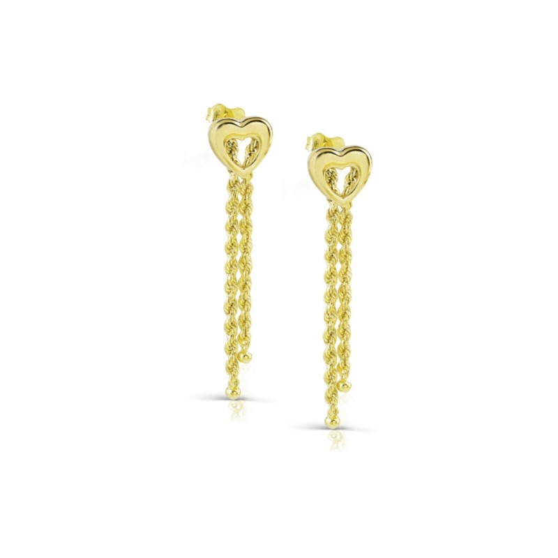 orecchini cuore in oro 9kt mod. 1189 [12bce238]