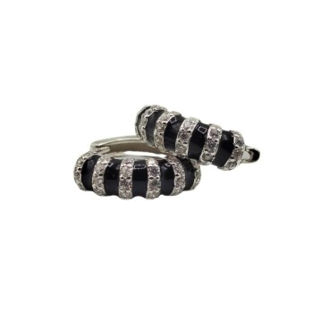 or. cerchietti in argento e zirconi bianchi e neri mod.E2680 [21e37d70]