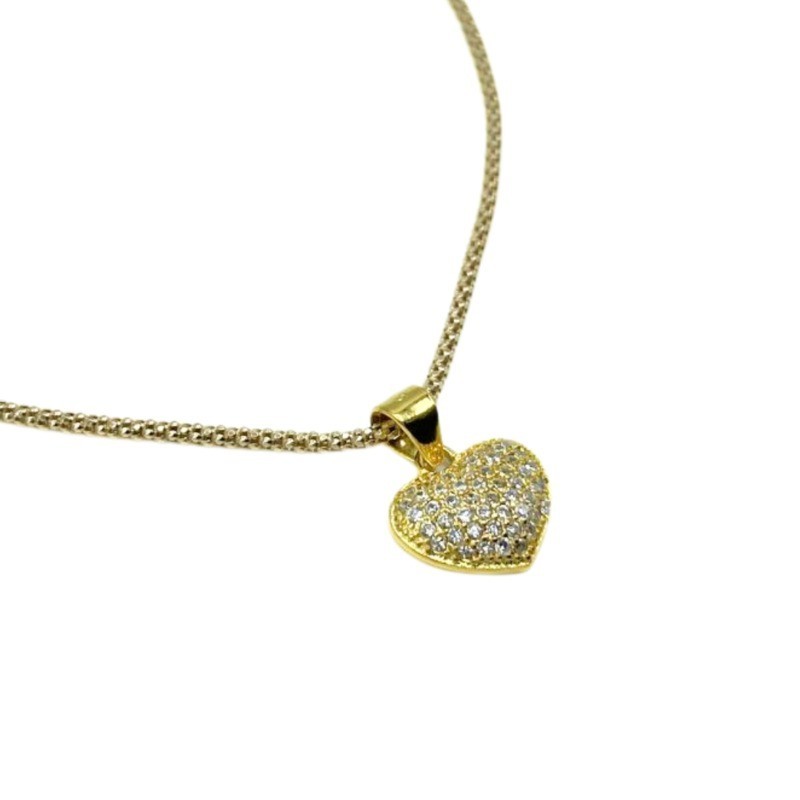 Collana cuore pavè mod. P2057 [14669ba2]