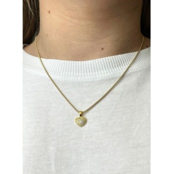 Collana cuore pavè mod. P2057 [1136dcbc]