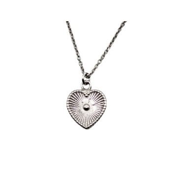 cl. in argento cuore rigato mod. NCCL850 [438b9431]