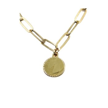 cl. in argento dorato maglia rettangolare mod. NCCL86 [a3c7affc]