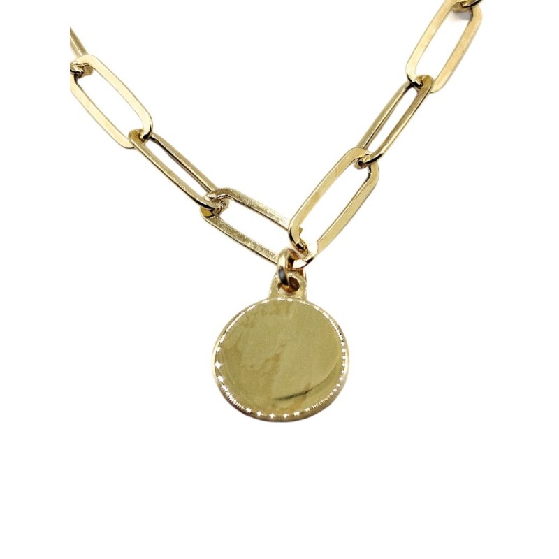 cl. in argento dorato maglia rettangolare mod. NCCL86 [a3c7affc]