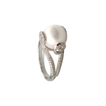 anello in oro 18kt con perla e diamanti mod.ra4645pgvs [a605b2c6]