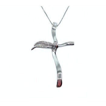 croce in oro 18kt con veneziana mod. ALLPD199 [158d61c8]