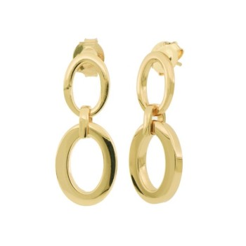 orecchini pendenti dorati Square mod. 1945 [a3140e72]