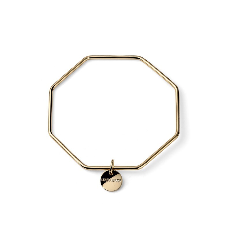 bracciale bronzo dorato bangle ottagonale mod. 2738 [aaa62f23]