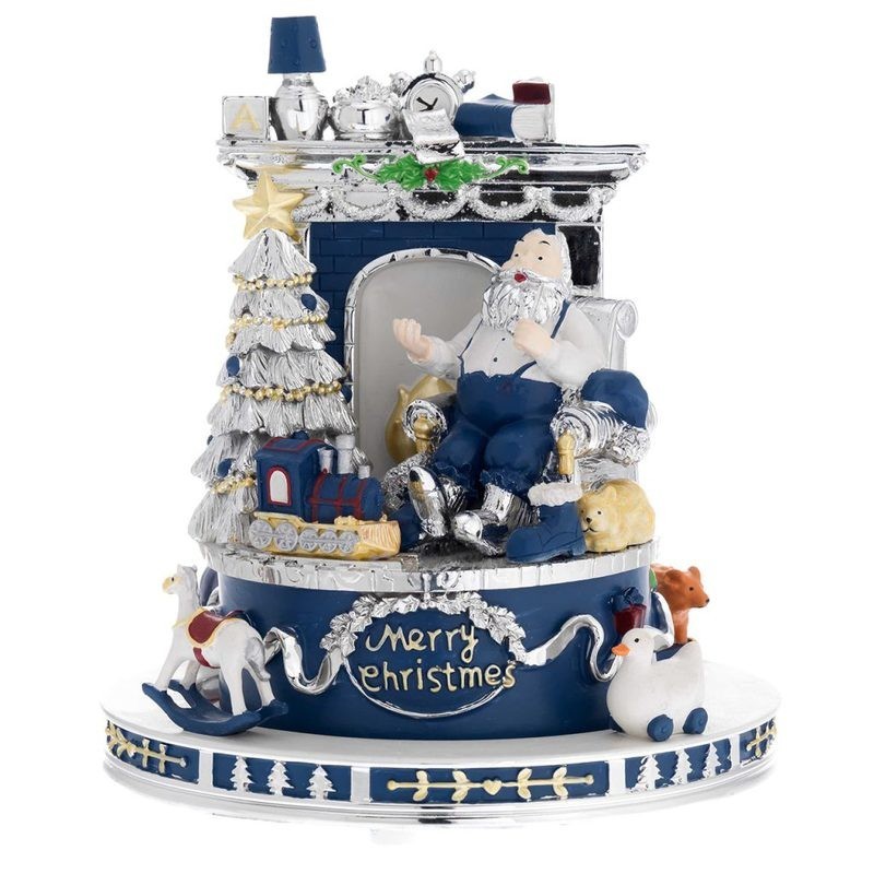 giostra con babbo natale blu mod. 8602-13bl [64c193f2]