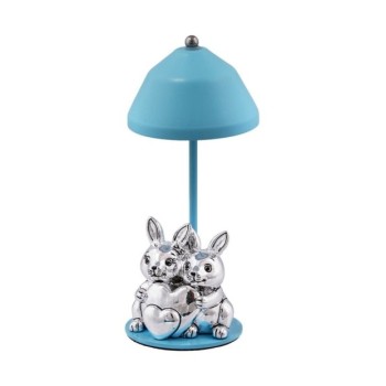 lampada conigli cuore azzurra mod. b4229-01a [0fab2f9c]